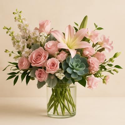 Blush Sophisticate Arrangement